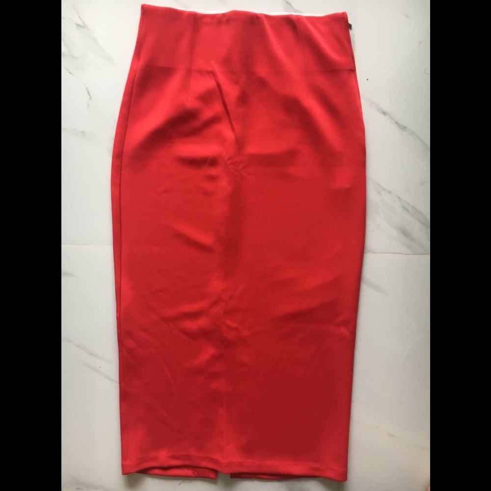 Red pencil skirt brand new
